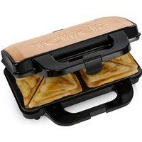 Tower T27031RG Deep Filled Sandwich Maker with Non-Stick Coated Plate, 900W in Black