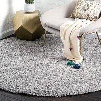 Bravich LTD Thick Shaggy Circle Rug California - Soft Deep Pile Round Fluffy Rug for Living Room Bedroom - Multiple Sizes & Colours Available