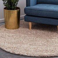 Bravich LTD Thick Shaggy Circle Rug California - Soft Deep Pile Round Fluffy Rug for Living Room Bedroom - Multiple Sizes & Colours Available