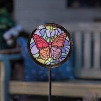 mysmartbuy Butterfly Solar Stake Light - Hand-Painted