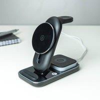 Menkind RED5 Adjustable Charging Hub With Integrated Night Light in Black
