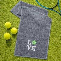 Duncan Stewart Love Sports Tennis Towel in Grey