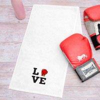 Duncan Stewart Love Sports Boxing Towel in White