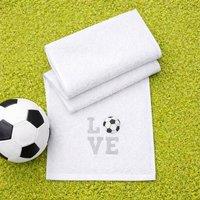 Duncan Stewart Love Sports Football Towel in White