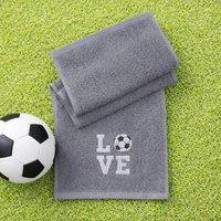Duncan Stewart Love Sports Football Towel in Grey