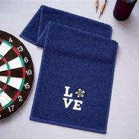 Duncan Stewart Love Sports Darts Towel in Navy