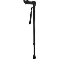 Loops Right Handed Ergonomic Handled Walking Stick - Extendable - 10 Height Settings