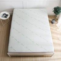 Homes-Linen Bamboo Mattress Protector Waterproof Extra Deep Anti Allergy in White | Size: Double