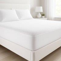 Homes-Linen 100% Polyester Terry Mattress Protector Waterproof Deep Fitted in White | Size: King