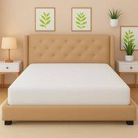 Homes-Linen Flannelette Fitted Sheet 100% Brushed Cotton 25cm Deep in White | Size: Super King