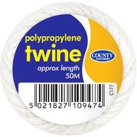 County Stationery Polypropylene String Balls (Pack Of 10) in White