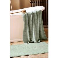 CHRISTY 'Highgate' Turkish Cotton Textured Towels in Pale Green | Size: Bath Sheet