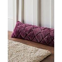 Catherine Lansfield 'Cosy Diamond' Draught Excluder in Plum