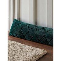 Catherine Lansfield 'Cosy Diamond' Draught Excluder in Bottle Green