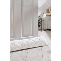Catherine Lansfield 'Cosy Diamond' Draught Excluder in White