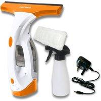 Lazy Tools Lightweight Cordless Window Vac, 30min Runtime, 280mm Squeegee in White