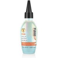 FUDGE Aqua Shine Lightweight Styling Heat Protection Hair Serum 50ml in Clear