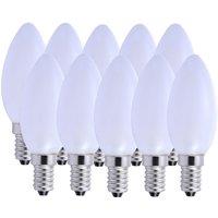 Harper Living 5 Watts E14 LED Bulb Opal Candle Cool White Dimmable, Pack of 10