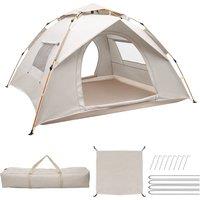 Lishetimig 1-2 Person Easy Setup White Camping Tent
