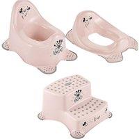 Keeeper Minnie & Mickey Mouse Baby Potty, Toilet Seat & Double Step Stool Set