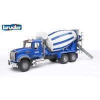 Bruder 1:16 MACK Granite Cement mixer truck in Blue | Size: 1 Pack