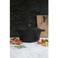 MasterClass Cast Aluminium 4 Litre Casserole Dish in Black