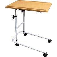 Loops Height Adjustable Overbed Table - Four Castors Included - 600 x 400mm Surface