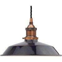 SE Home Navy Blue Small Trinity Metal Pendant Light - Antique Copper