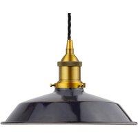 SE Home Navy Blue Small Trinity Metal Pendant Light - Antique Gold