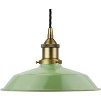 SE Home Mint Green Small Trinity Metal Pendant Light - Matt Antique Brass