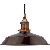 SE Home Burgundy Red Small Trinity Metal Pendant Light - Antique Copper