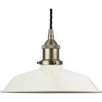 SE Home Clay White Small Trinity Metal Pendant Light - Brushed Chrome
