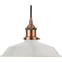 SE Home Pale Grey Small Trinity Metal Pendant Light - Matt Antique Copper