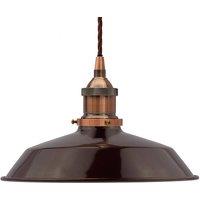 SE Home Burgundy Red Small Trinity Metal Pendant Light - Antique Copper