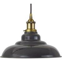 SE Home Slate Grey St Edmund's Pendant Light - Matt Antique Brass