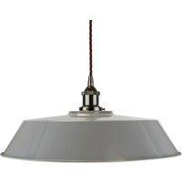 SE Home French Grey Large Chancery Pendant Light - Black Nickel