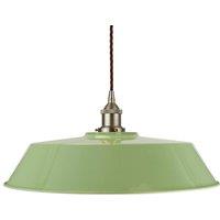 SE Home Mint Green Large Chancery Pendant Light - Brushed Chrome
