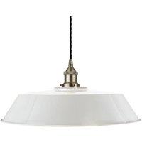 SE Home Pale Grey Large Chancery Pendant Light - Brushed Chrome