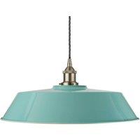 SE Home Duck Egg Blue Large Chancery Pendant Light - Brushed Chrome