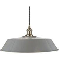 SE Home French Grey Large Chancery Pendant Light - Brushed Chrome