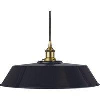 SE Home Navy Blue Large Chancery Pendant Light - Matt Antique Brass