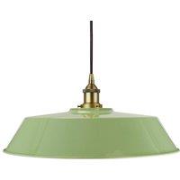 SE Home Mint Green Large Chancery Pendant Light - Matt Antique Brass