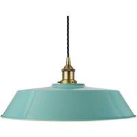 SE Home Duck Egg Blue Large Chancery Pendant Light - Matt Antique Brass