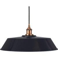 SE Home Navy Blue Large Chancery Pendant Light - Matt Antique Copper