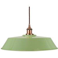 SE Home Mint Green Large Chancery Pendant Light - Matt Antique Copper
