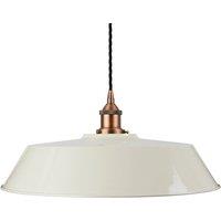 SE Home Clay White Large Chancery Pendant Light - Matt Antique Copper