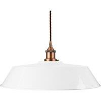 SE Home White Large Chancery Pendant Light - Matt Antique Copper