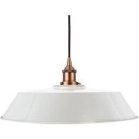 SE Home Pale Grey Large Chancery Pendant Light - Matt Antique Copper