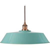 SE Home Duck Egg Blue Large Chancery Pendant Light - Matt Antique Copper