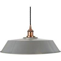 SE Home French Grey Large Chancery Pendant Light - Matt Antique Copper